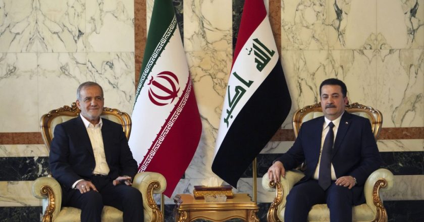 İran Cumhurbaşkanı Pezeshkian ilk yurt dışı gezisinde Irak’ı ziyaret etti