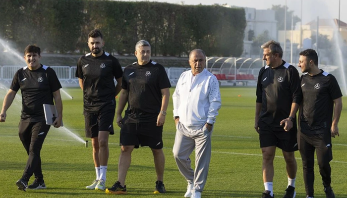 Fatih Terim, Eş Şebab’ın başında ilk antrenmanına çıktı –