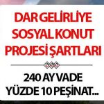 KONUT KREDİSİ FAİZ ORANLARI 2025 | Düşük gelirli sosyal konut projesine başvuru koşulları nelerdir? Vade sonu 240 ay ve ilk evini alanlara yüzde 10 peşinat…