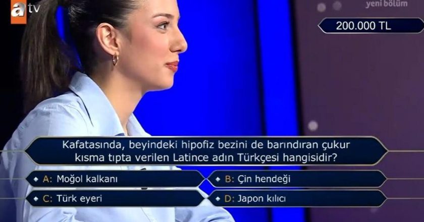 Kafatasındaki çukurun adı! Hipofiz bezinin bulunduğu çukur! Türk eyeri var mı?