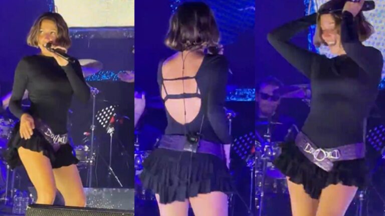 “En seksi Türk kadını” seçilmişti! Zeynep Bastık’tan sahnede kalça dansı!
